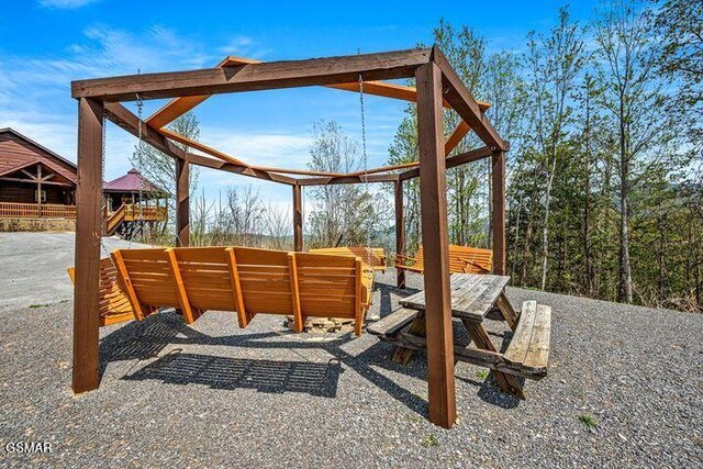 view of play area
