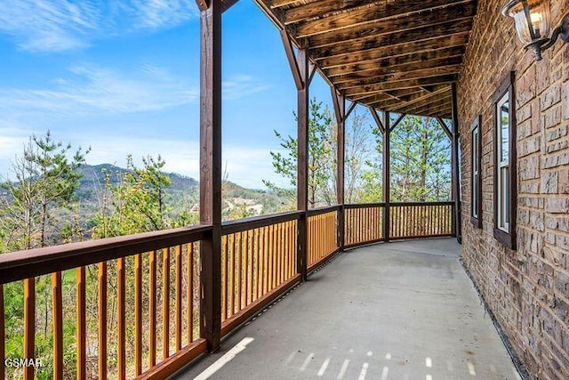 view of balcony