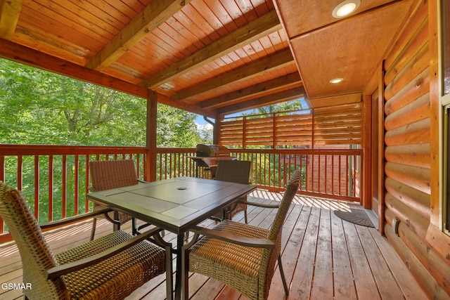646 Stockton Dr, Sevierville, TN 37876 - deck featuring outdoor dining area