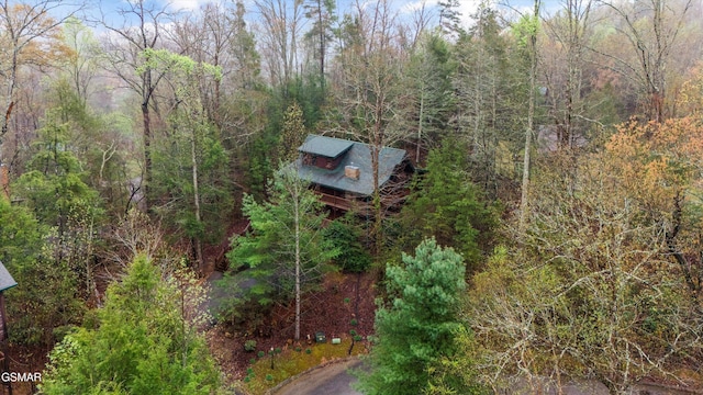 aerial view with a view of trees