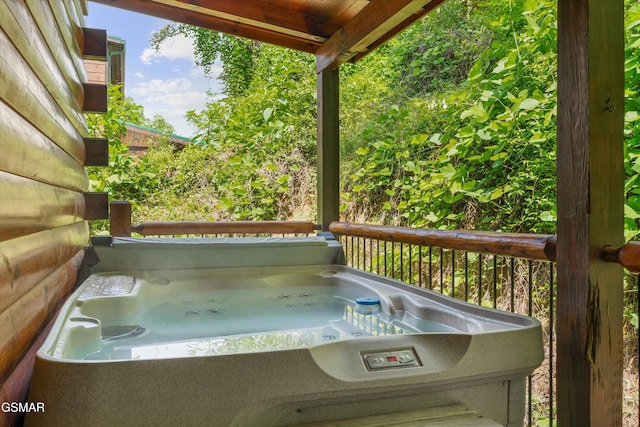2377 Alpine Village Way, Pigeon Forge, TN 37863 - deck featuring a hot tub