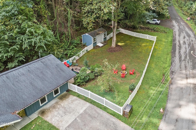 birds eye view of property