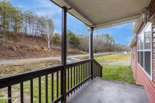 view of patio / terrace featuring covered porch