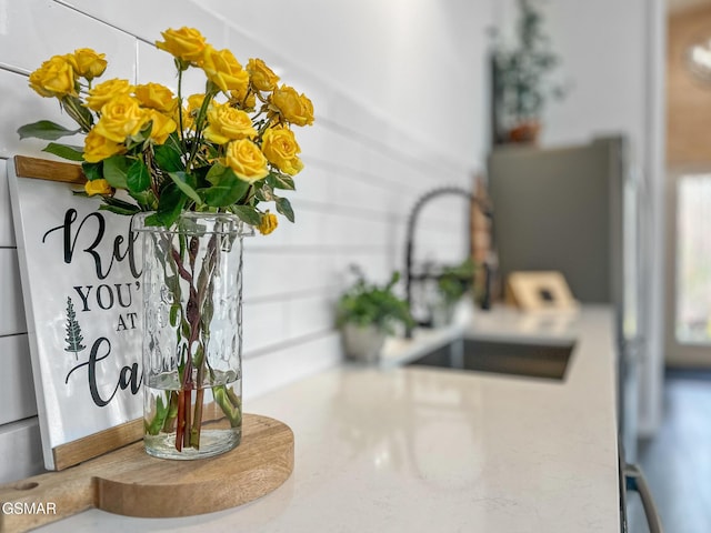 interior details with a sink