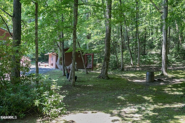 3188 Wears Dr, Sevierville, TN 37862 - view of yard featuring a forest view