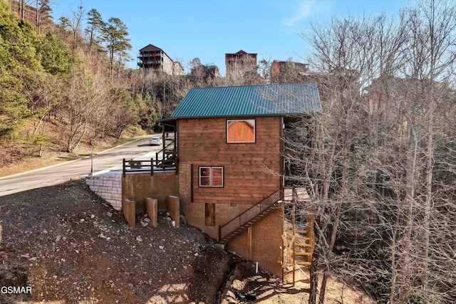 view of side of property