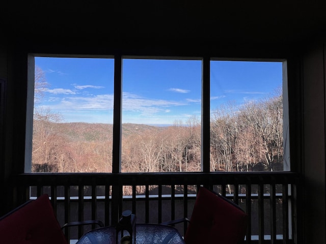 view of sunroom