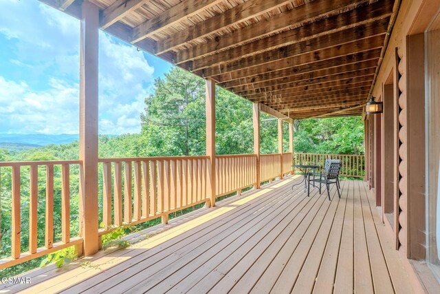 1910 E Mountain View Way, Sevierville, TN 37876 - view of wooden deck