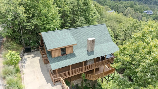 1910 E Mountain View Way, Sevierville, TN 37876 - view from above of property featuring a forest