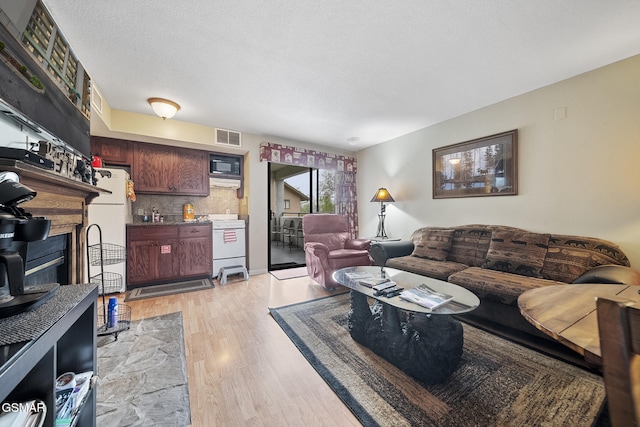 354 E Holly Ridge Rd Ste 301, Gatlinburg, TN 37738 - living area featuring light wood-style floors and visible vents