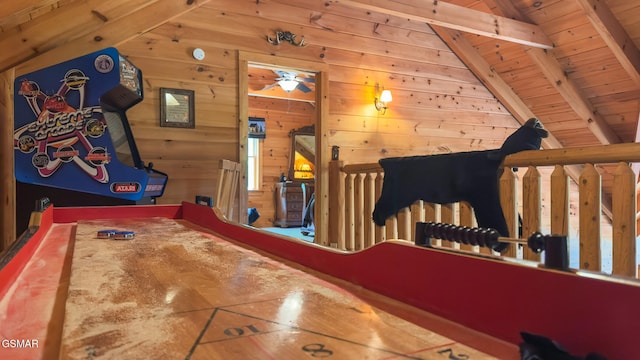 915 Statham Way, Gatlinburg, TN 37738 - carpeted bedroom with wood walls and wood ceiling
