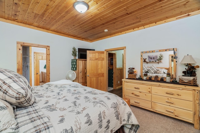 1668 Deerwood Rd, Newport, TN 37821 - carpeted bedroom featuring wooden ceiling