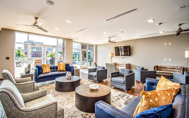 community lobby featuring visible vents