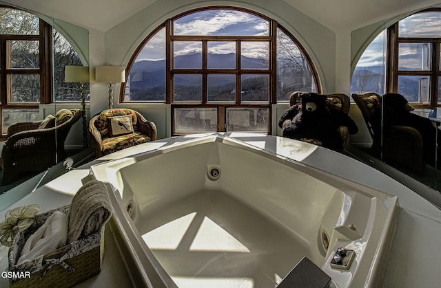 interior details with a jetted tub