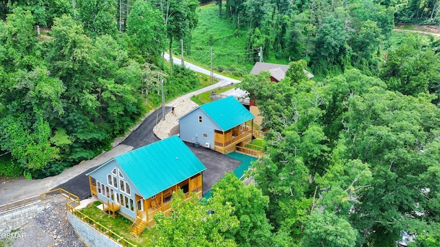 617 Davenport Rd, Gatlinburg, TN 37738 - aerial view of property and surrounding area featuring a heavily wooded area