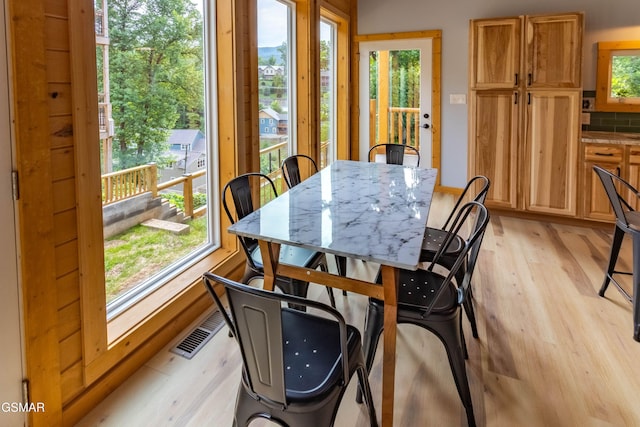 617 Davenport Rd, Gatlinburg, TN 37738 - dining room featuring light wood-style flooring