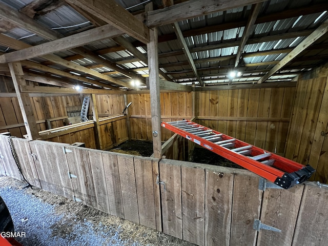 view of horse barn