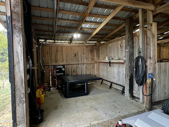 view of horse barn