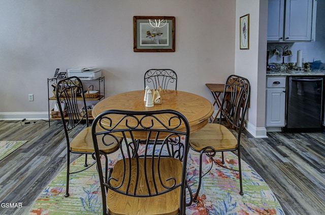 220 River Garden Ct Unit 38, Sevierville, TN 37862 - dining area featuring baseboards and dark wood-style flooring