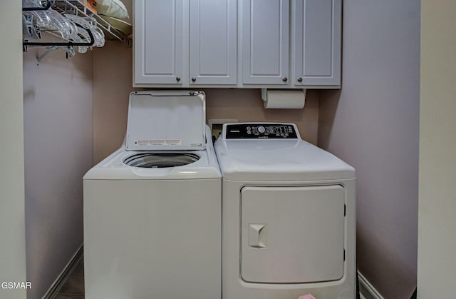 220 River Garden Ct Unit 38, Sevierville, TN 37862 - laundry room featuring cabinet space, separate washer and dryer, and baseboards