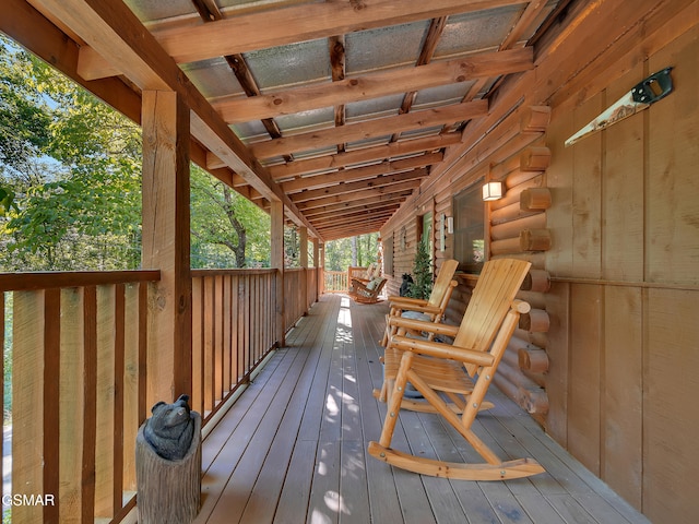 1518 Ridgecrest Dr, Sevierville, TN 37876 - view of wooden terrace
