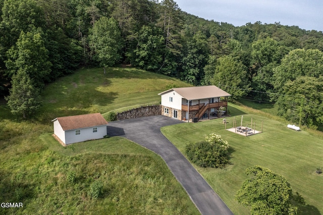 1315 Mccarter Hollow Rd, Sevierville, TN 37862 - view from above of property with a heavily wooded area