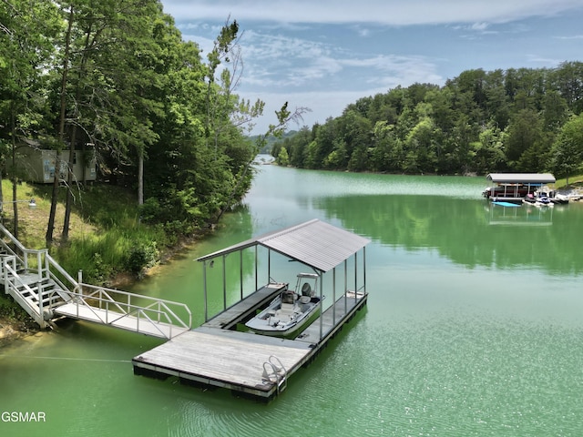 2517 Angler Way, Sevierville, TN 37876 - dock with a water view and a forest view
