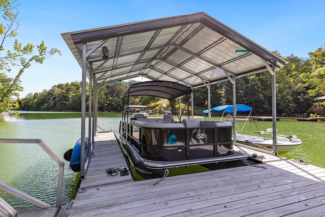2517 Angler Way, Sevierville, TN 37876 - dock featuring boat lift, a water view, and view of scattered trees