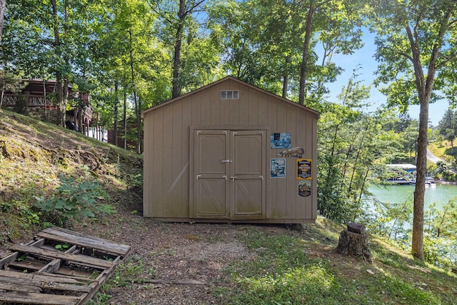 2517 Angler Way, Sevierville, TN 37876 - view of shed featuring a water view