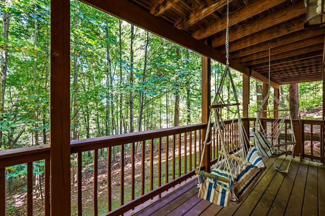 view of wooden terrace