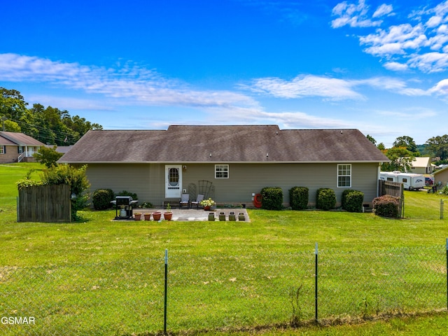 923 Red Oak Ln, Dandridge, TN 37725 - rear view of property featuring a patio and a shingled roof