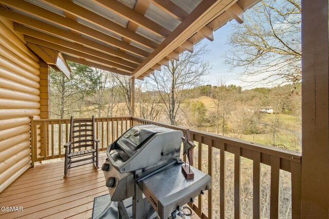 2023 Piney Overlook Ln, Sevierville, TN 37862 - wooden deck featuring area for grilling