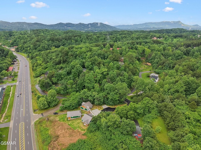 1014 Pinyon Cir, Pigeon Forge, TN 37863 - aerial view of property's location featuring a highway and a mountain backdrop