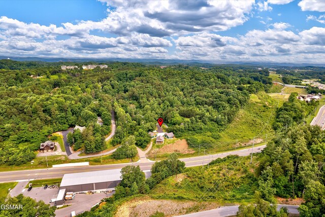 1014 Pinyon Cir, Pigeon Forge, TN 37863 - drone / aerial view of a heavily wooded area