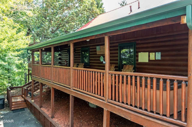 3529 Peggy Ln, Pigeon Forge, TN 37863 - view of wooden terrace