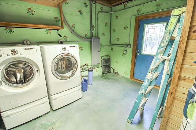 laundry area featuring separate washer and dryer