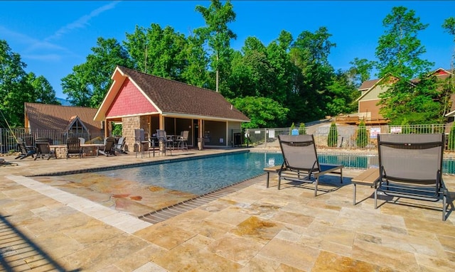 1106 Anastasia Way, Gatlinburg, TN 37738 - view of pool with a patio area and an outdoor structure