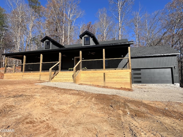 view of front of home featuring a garage