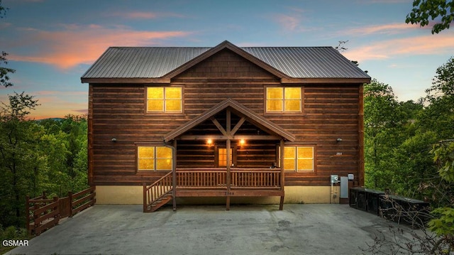 2864 Owens Ridge Way, Sevierville, TN 37876 - view of front of property featuring a patio and metal roof
