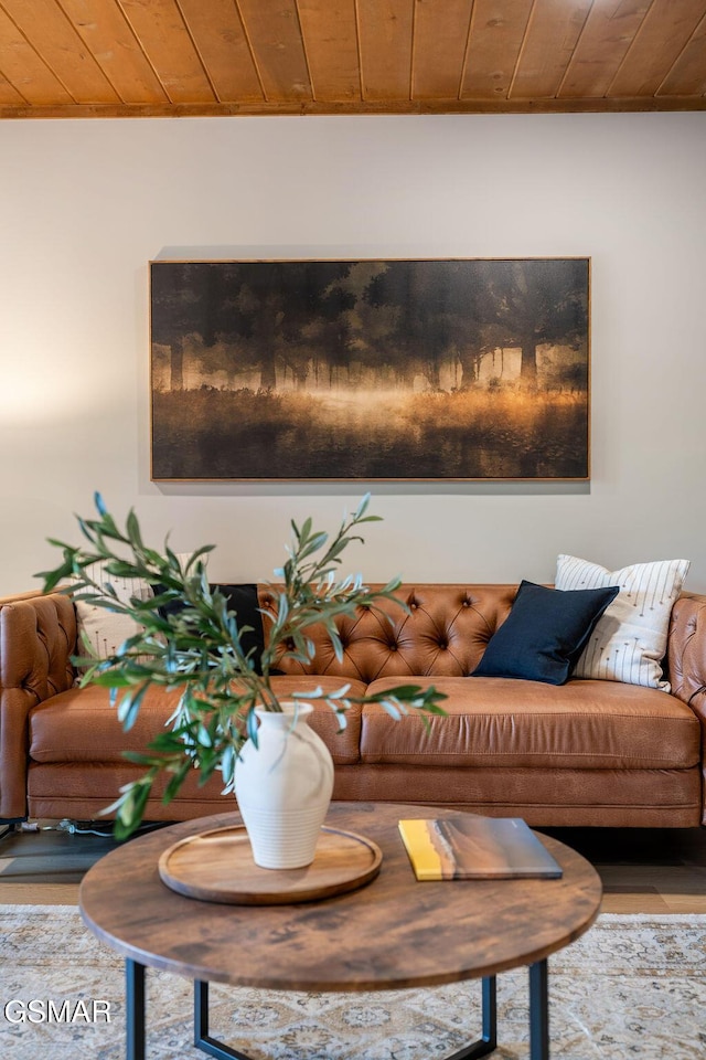 4822 White Pine Way, Sevierville, TN 37876 - living room featuring wood ceiling and wood finished floors