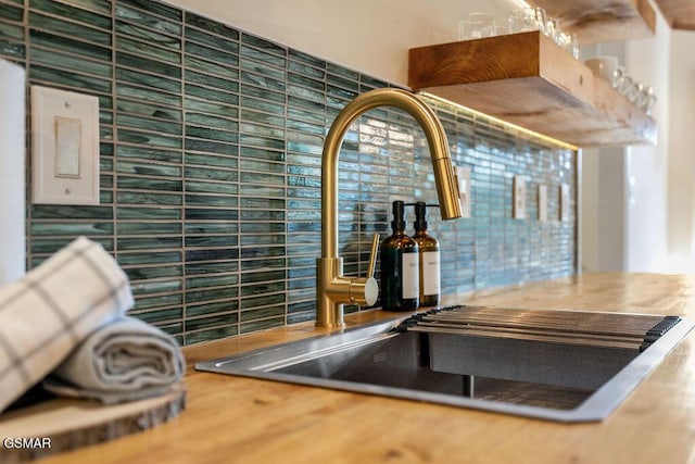 4822 White Pine Way, Sevierville, TN 37876 - kitchen view of a sink and decorative backsplash