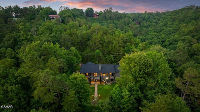 4822 White Pine Way, Sevierville, TN 37876 - view from above of property with a heavily wooded area