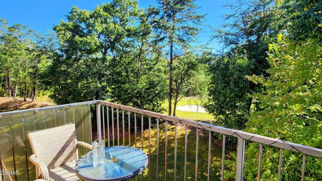 view of balcony