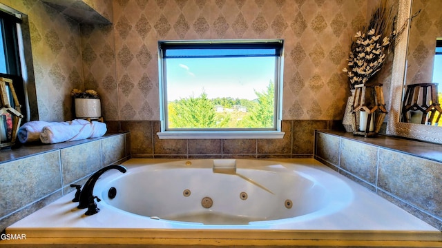 bathroom with a bathing tub