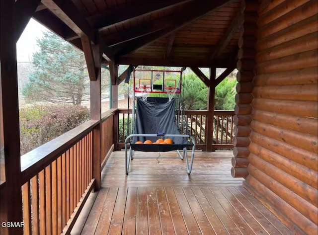 view of deck