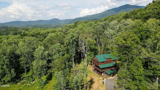 3181 Thomas Headrick Rd, Sevierville, TN 37862 - mountain view with a heavily wooded area