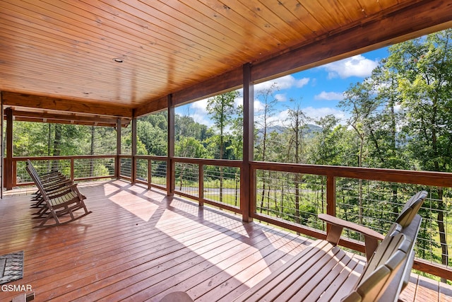 3181 Thomas Headrick Rd, Sevierville, TN 37862 - wooden deck featuring view of scattered trees