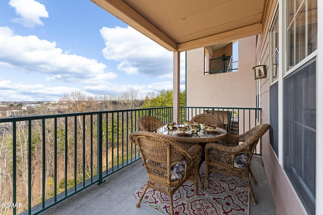 view of balcony