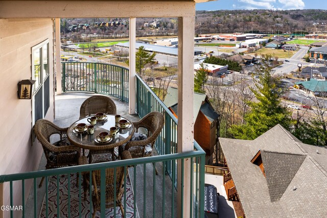 view of balcony