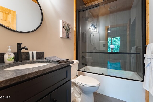 706 Kelly St, Gatlinburg, TN 37738 - bathroom with vanity and enclosed tub / shower combo